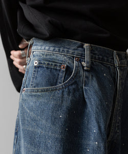 ssstein / シュタイン】VINTAGE REPRODUCTION SPLASHED DENIM JEANS