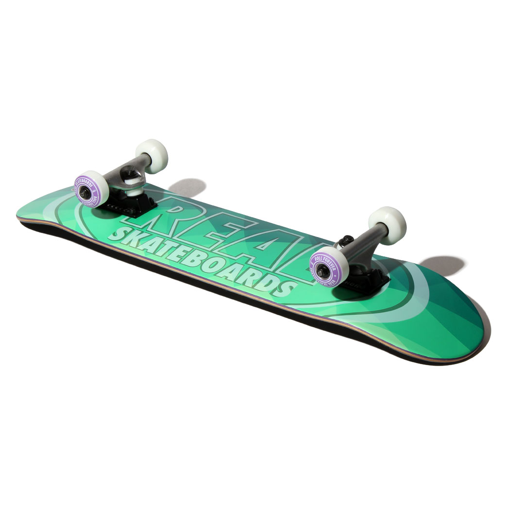 スケボー初心者におすすめ REAL コンプリートデッキ NEW LIGHT 7.38インチ