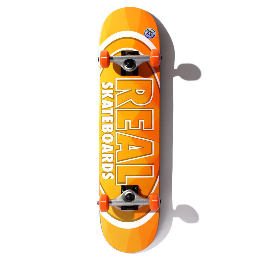 スケボー初心者におすすめ REAL コンプリートデッキ NEW LIGHT 7.5インチ