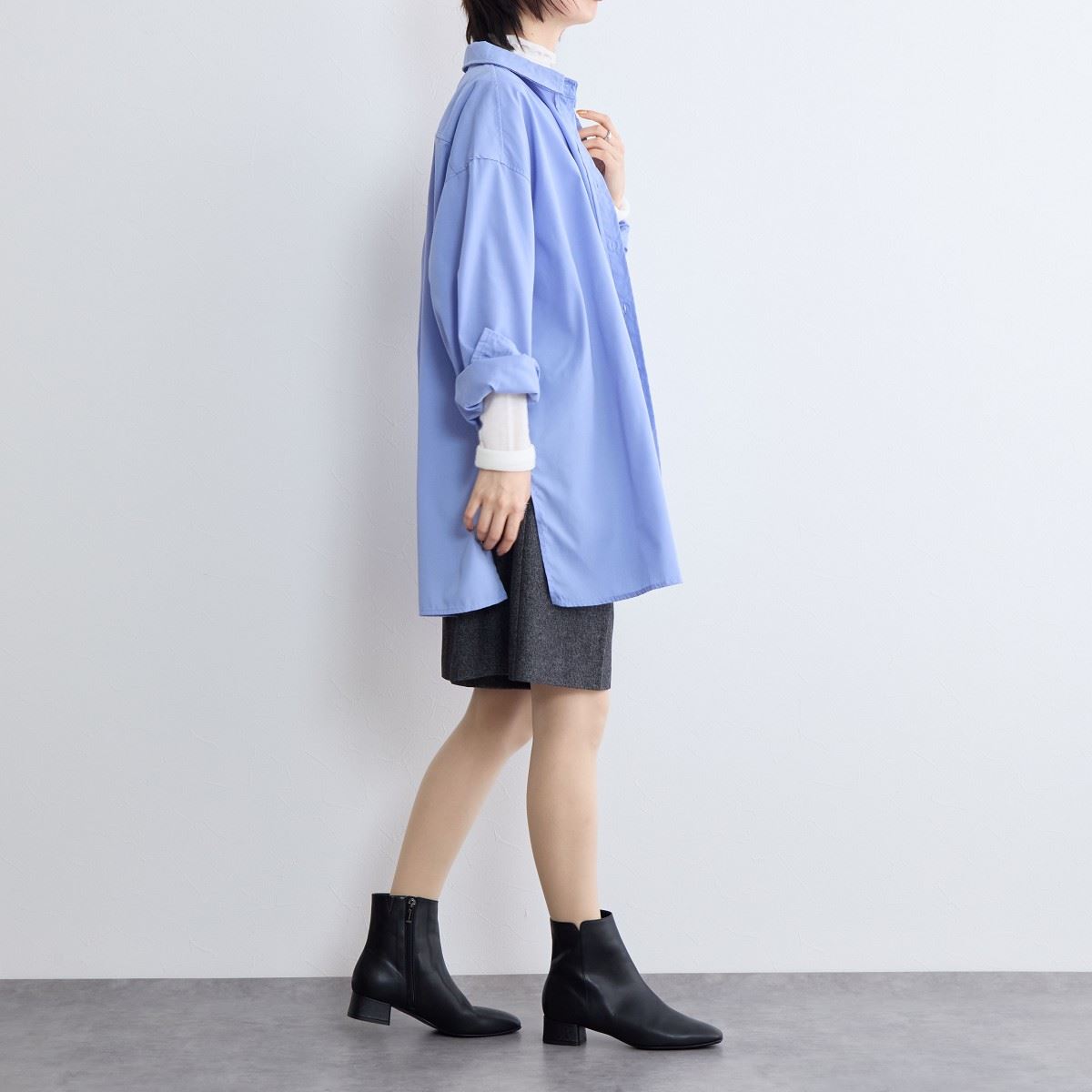 SALE】サイドVカットショートブーツ/641412