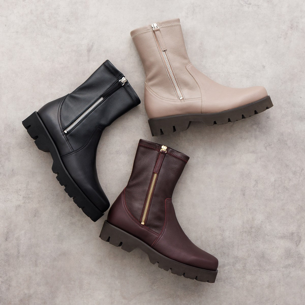 25AW】トラックソールサイドジップストレッチブーツ/651403