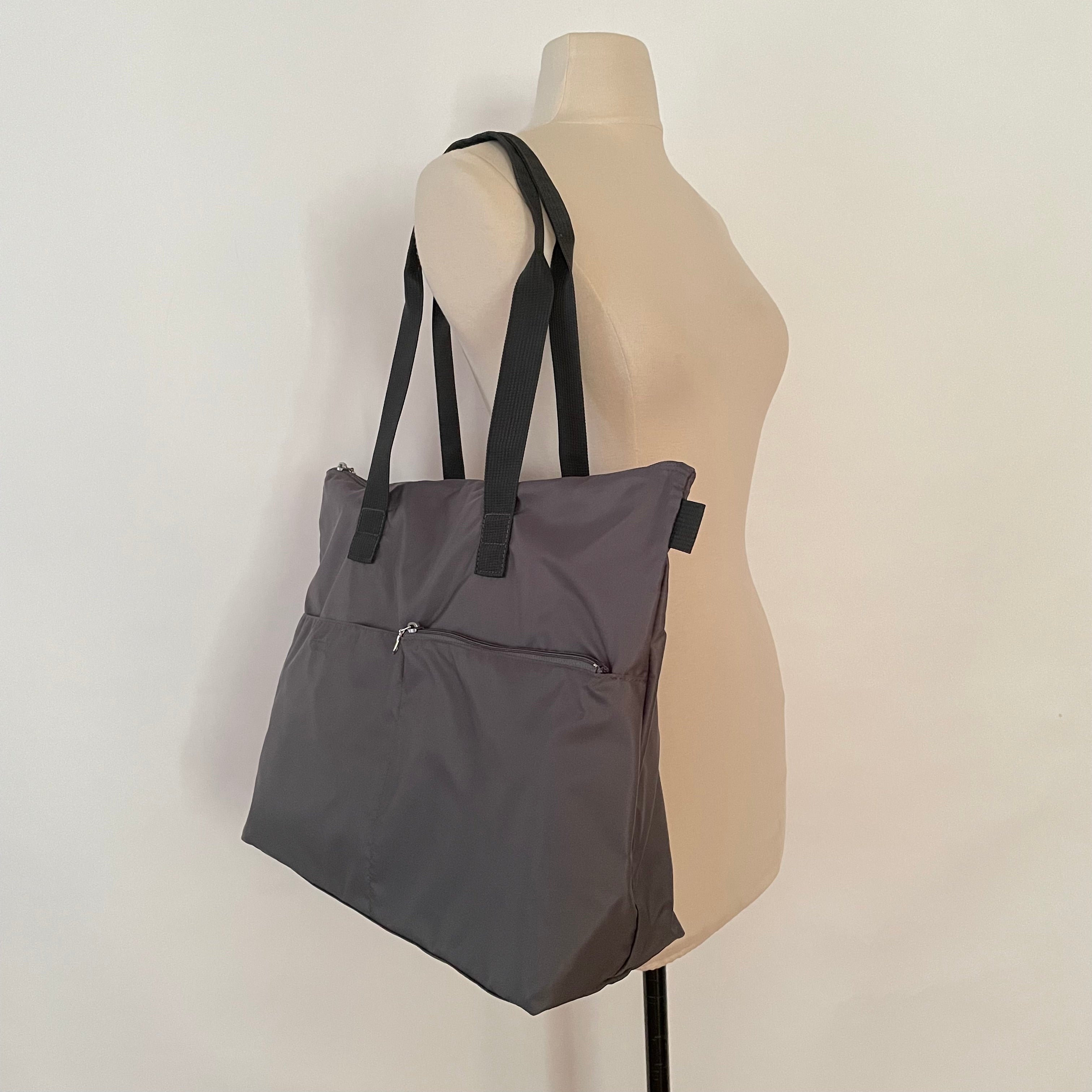 NOVA - Grey | Nylon Tote Bag | Large – Highway
