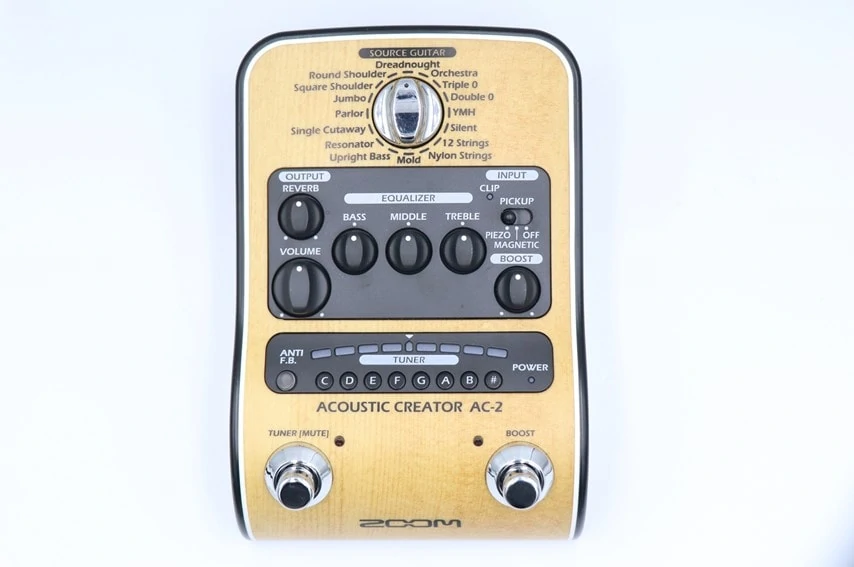 ZOOM AC-2 ACOUSTIC CREATORをレビュー。コンパクトで多機能なアコギ用