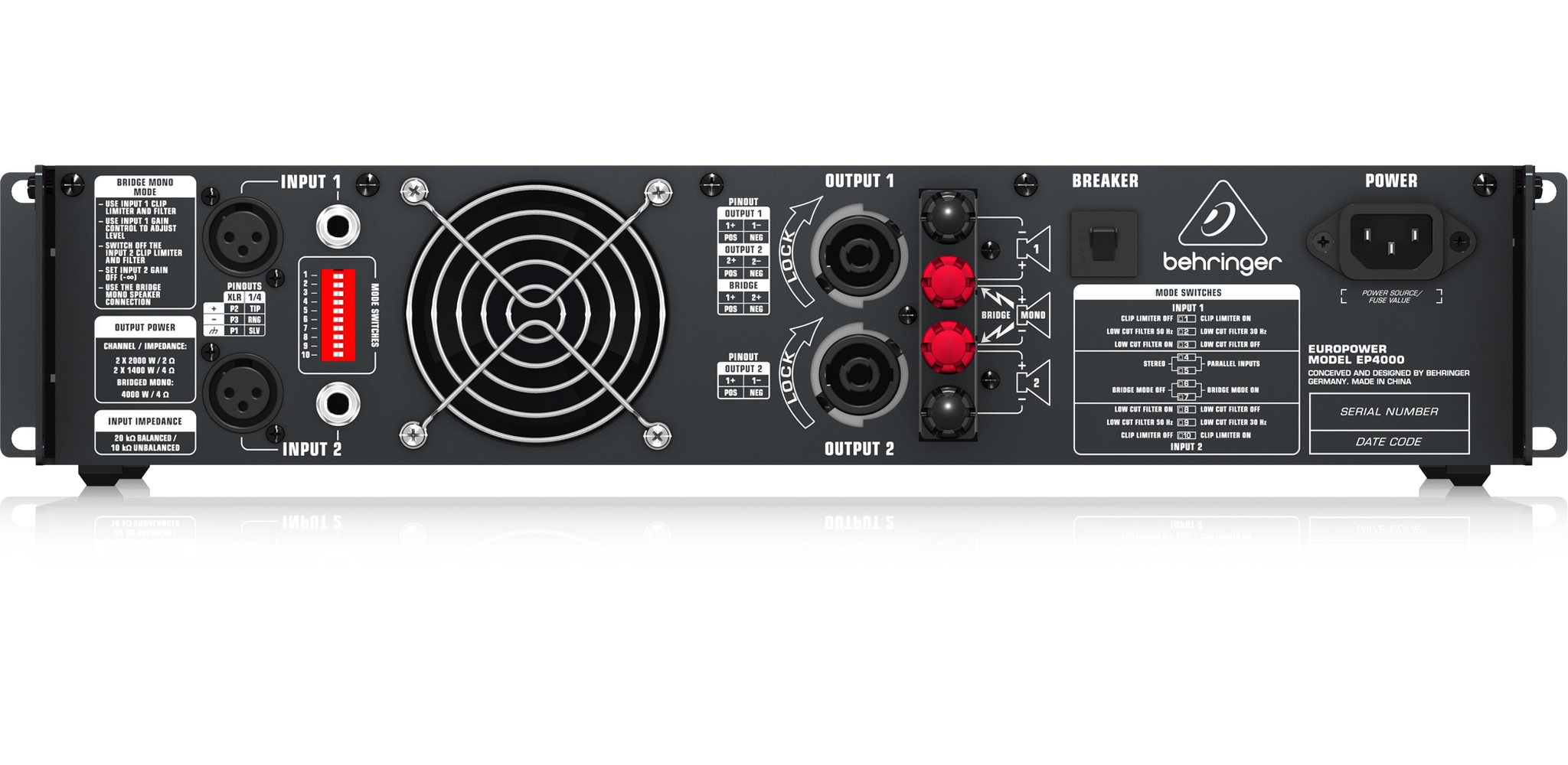 Behriger EUROPOWER ベリンガー EP1500 動作品 EP1500 ベリンガー