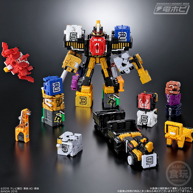 ジュウオウジャーの巨大メカ5体をすべて再現可能！13動物が