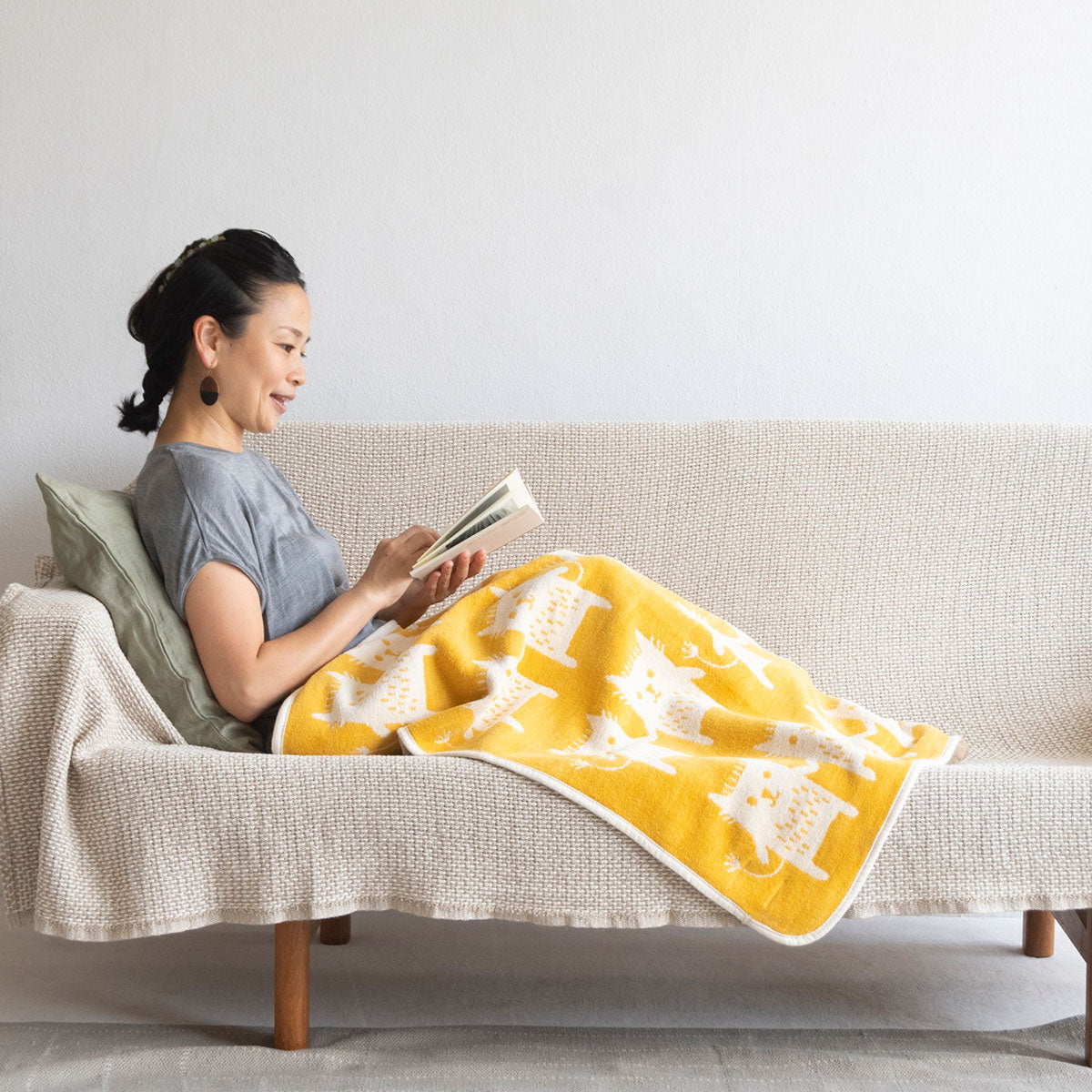 KLIPPAN クリッパン シュニールコットン ミニブランケット ボブ