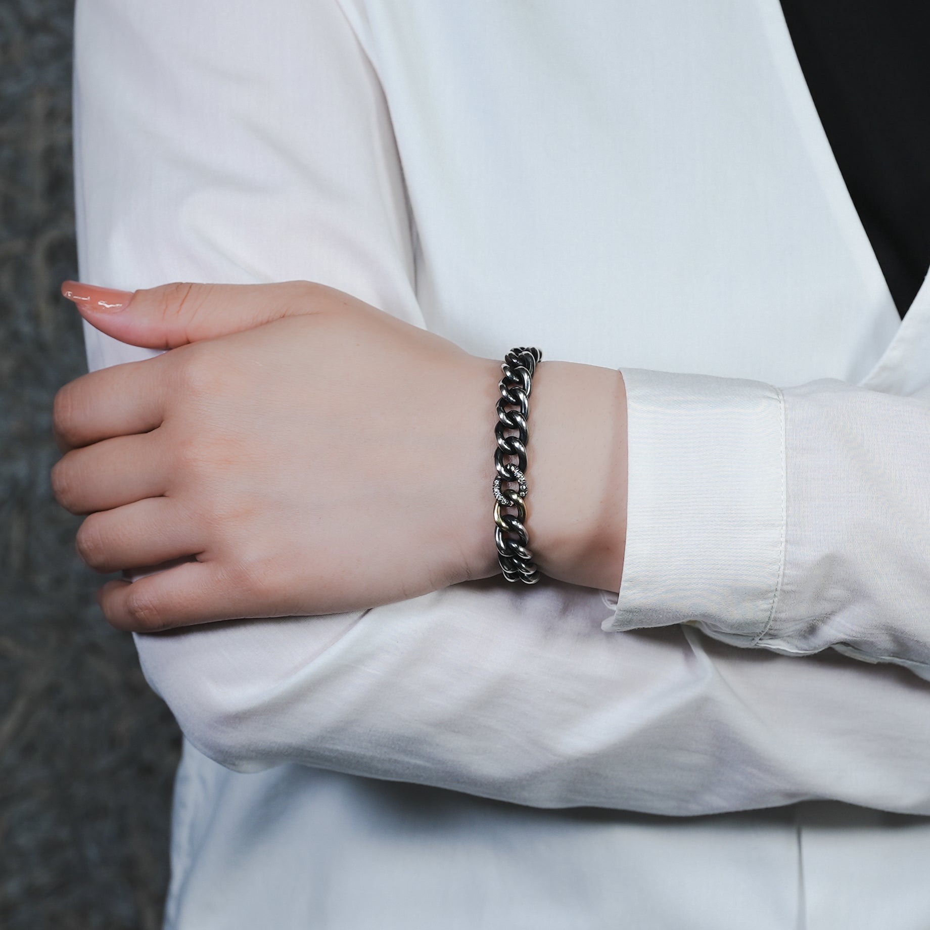 hum ハム HUMETE CHAIN BRACELET [et-BR64s] ブレスレット シルバー