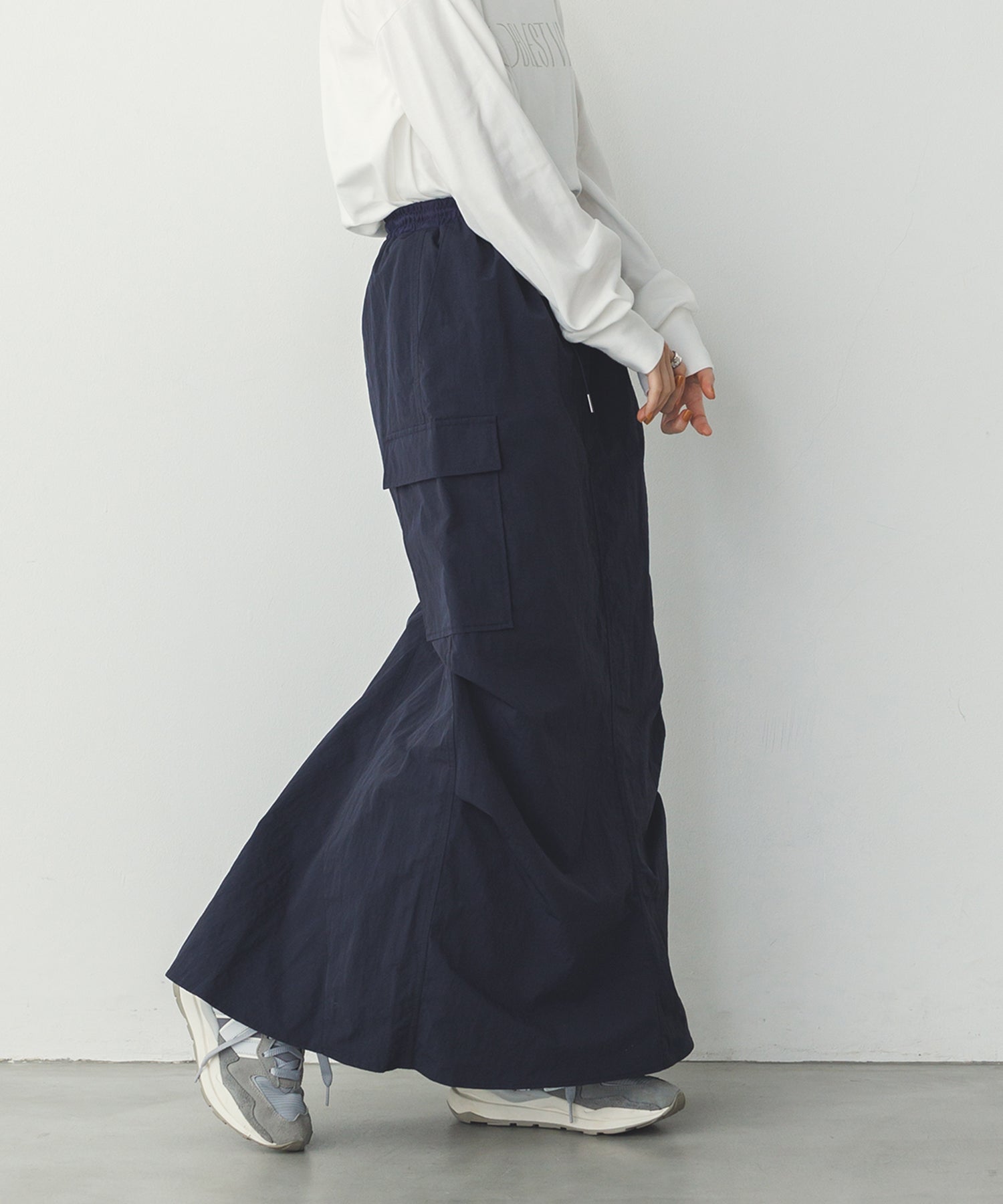 撥水加工】グログラン カーゴスカート