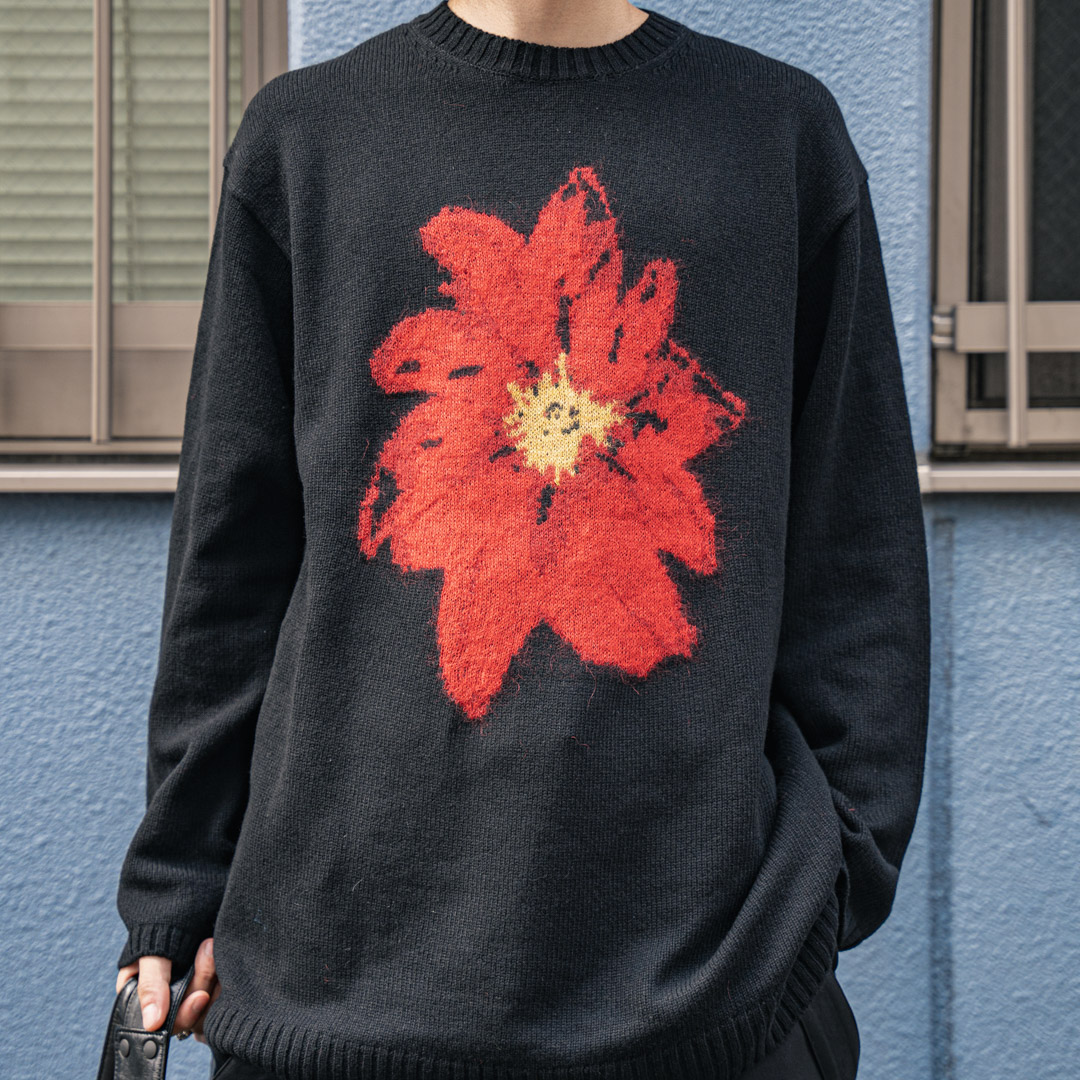 ヨウジヤマモト 21AW フラワークルーネックニット再入荷 | HUES 福岡