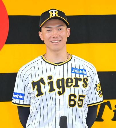 WBC選出の阪神・湯浅京己 球児の背番号22は「覚悟の意味を含めて