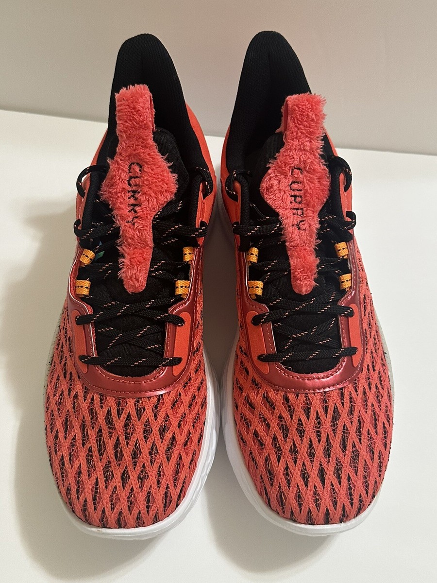 NEW Under Armour UA Curry Flow 9 Basketball Shoes Elmo Sesame