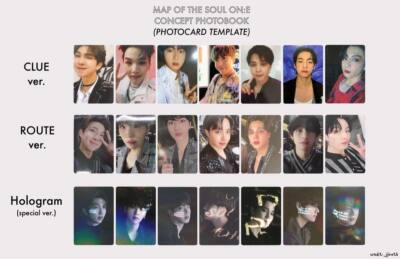 BTS MAP OF THE SOUL ON:E CONCEPT BOOK OFFICIAL PHOTOCARD