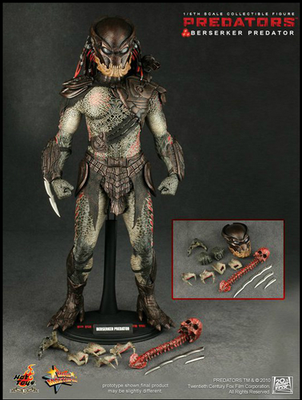 NEW Hot Toys Mms130 1/6 Predator Berserk Predator Lion Face