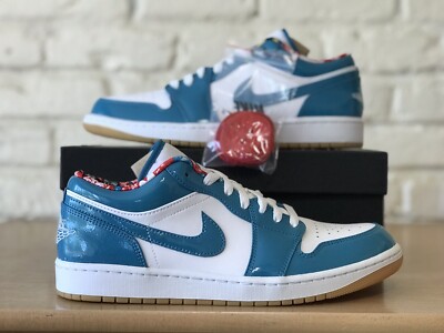 Nike Air Jordan 1 Low SE Barcelona Cyber Teal Men's Size 10 Shoes