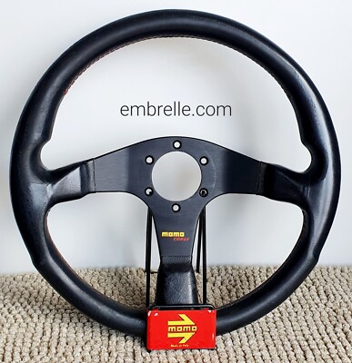 MOMO Corse leather steering wheel Honda Civic BMW E30 Audi RS