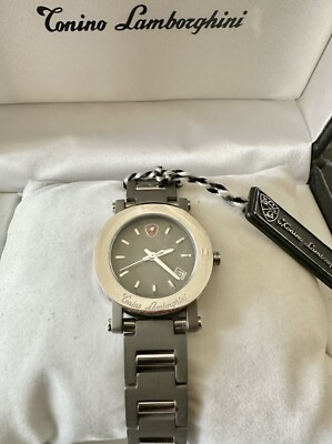 Genuine Tonino Lamborghini 'Disc Titanium Edition' Silver Ladies