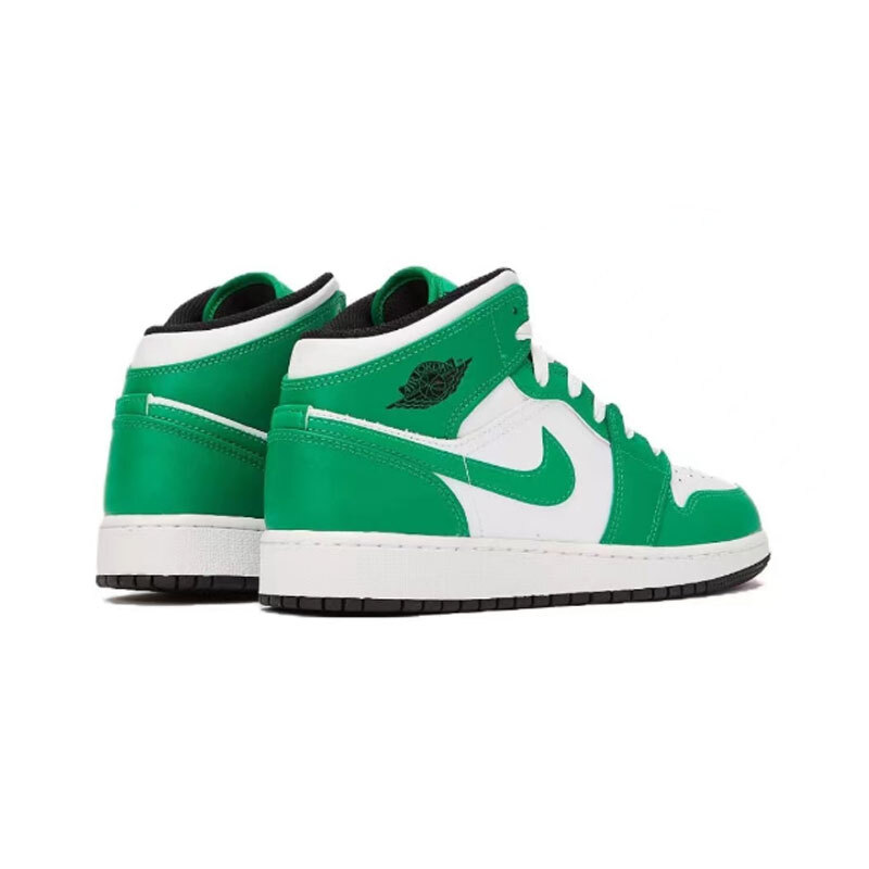 Nike Air Jordan 1 AJ1 Mid Lucky Green White Black DQ8423-301