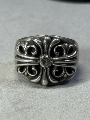 Chrome Hearts 1992 Keeper Men's Sterling Silver Diamond Band Ring