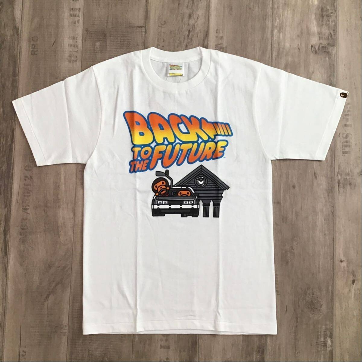 BAPE × Back to the Future DeLorean Milo T-shirt White A Bathing