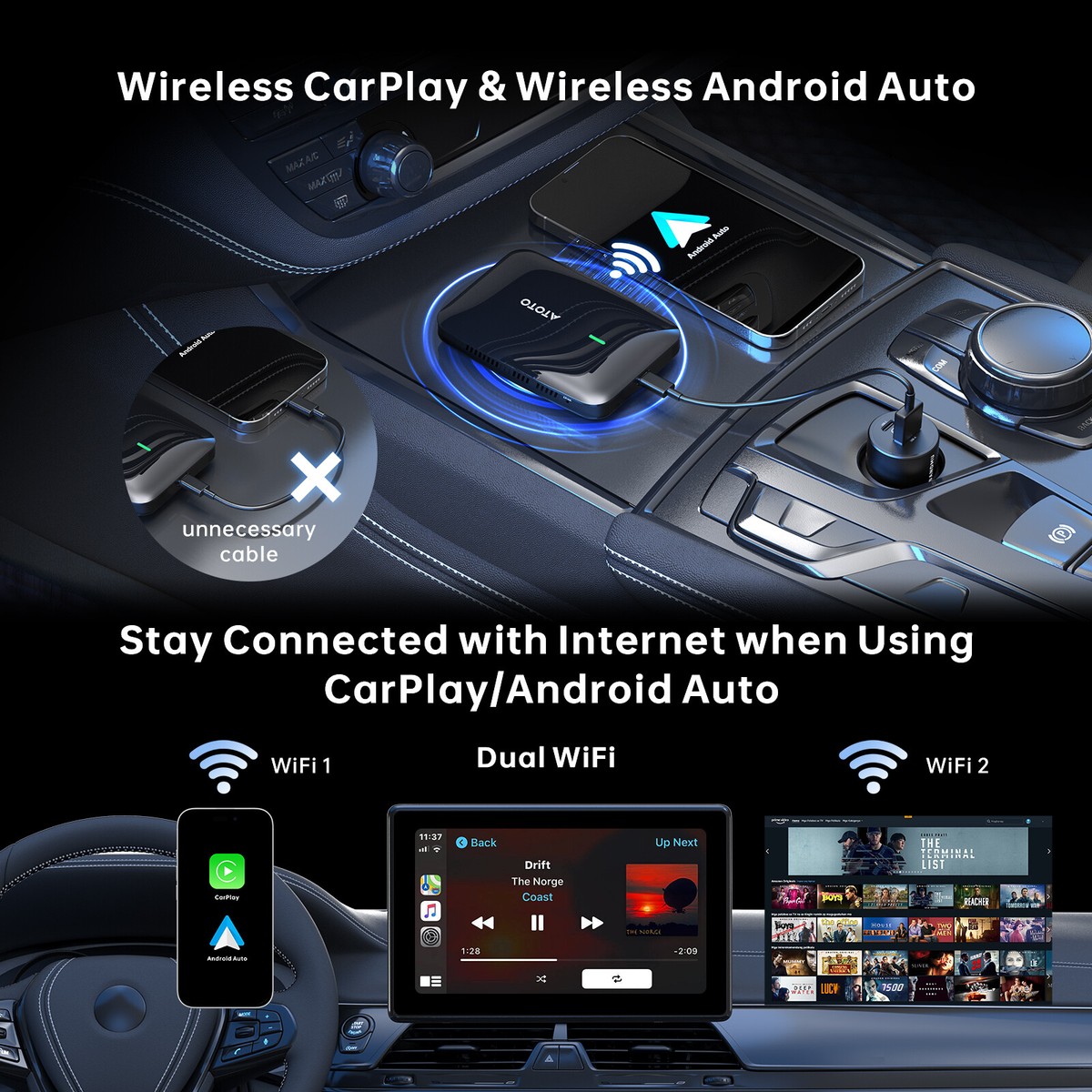 ATOTO CarWave CB4B ChatGPT Car Smart Android AI Box Netflix