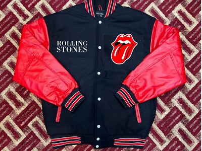 RARE Rolling Stones Varsity jacket size small medium Large XL 2XL