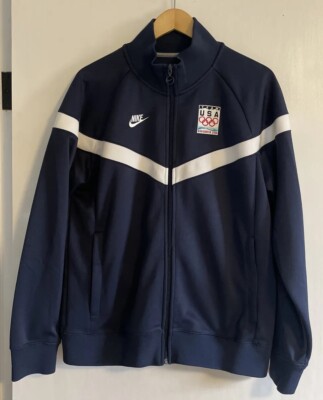 Nike Team USA Vancouver 2010 Olympics Blue Full Zip Track Jacket