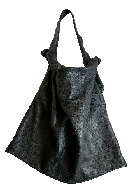 Jil Sander Black Soft Leather Shoulder Bag & New Jil Sander Dust
