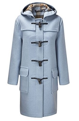 Montgomery Original Womens Duffle Coat - Baby Blue (Large) | eBay