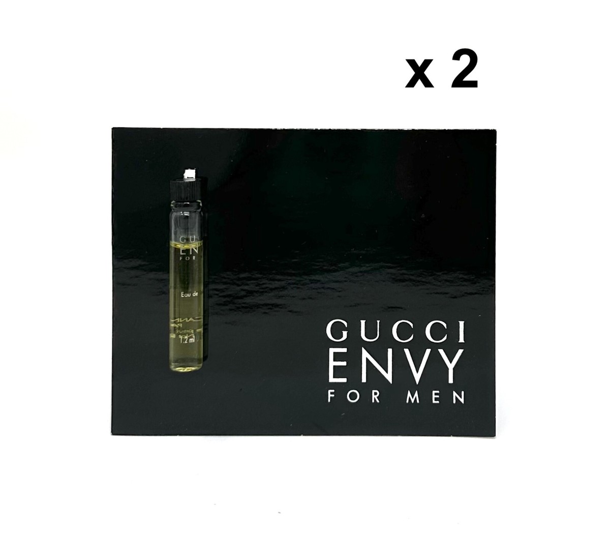2 x Gucci Envy for Men 1 ml/.03 oz (Each) Eau de Toilette Sample