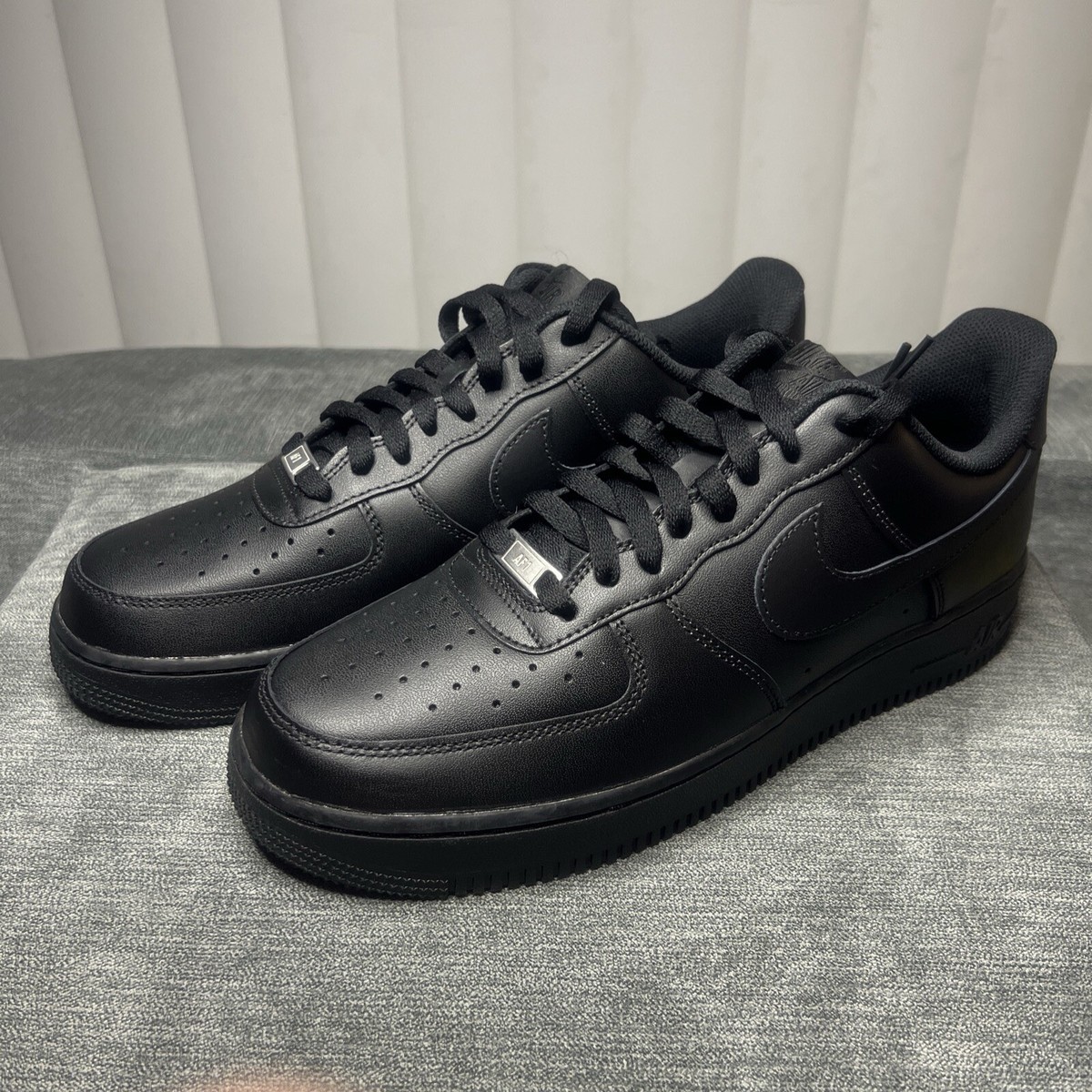 Nike Air Force 1 Low Triple Black W Size 7 | eBay