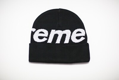 Supreme Big Logo Beanie Black | eBay