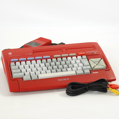 MSX SONY HIT BIT HB-10 Home Computer Red Maintained Tested 213320