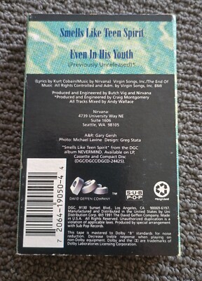 Nirvana Smells Like Teen Spirit Even in His Youth Cassette Single