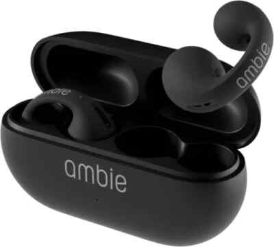 AMBIE SOUND EARCUFFS AM-TW02 BLACK OPEN-EAR WIRELESS EARPHONE