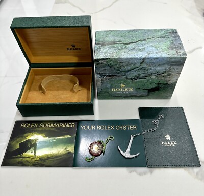 GENUINE Vintage Rolex Submariner 14060 M Watch Box Booklet Anchor