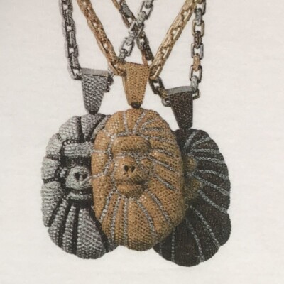 NFS limited BAPE Jacob necklace T-shirt a bathing ape NIGO White