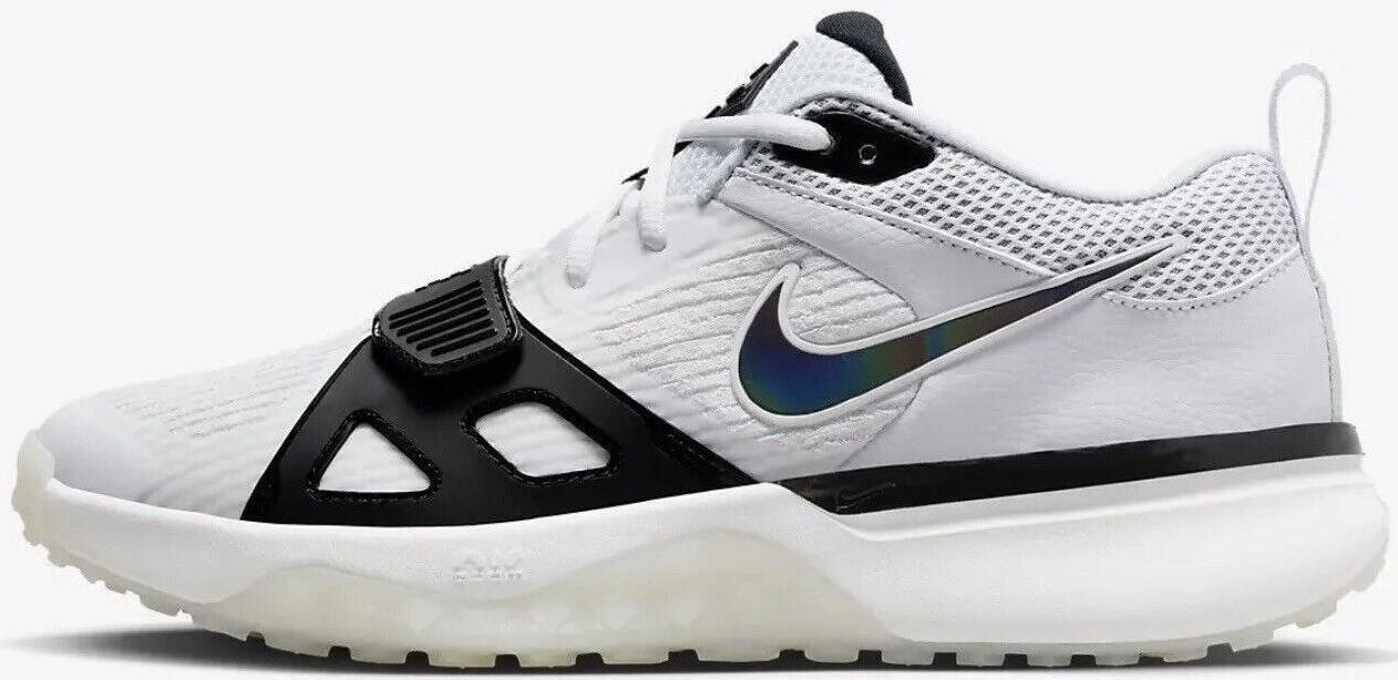 Size 9 - Nike Air Zoom Diamond Elite Turf White Iridescent - White