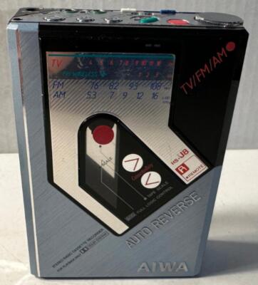 AIWA HS-J8 Auto Reverse Stereo TV/FM/AM Cassette Recorder AS IS