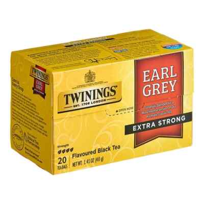 Twinings Earl Grey Extra Strong Tea Bags - 20/Box | eBay