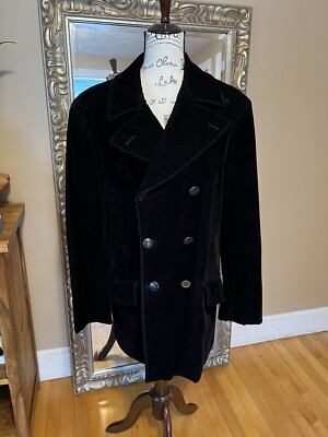 Vintage 1990s Gianni Versace V2 Classic Men's Black Corduroy