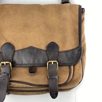 VTG Rugby Polo Ralph Lauren Canvas Leather Shoulder Messenger Bag