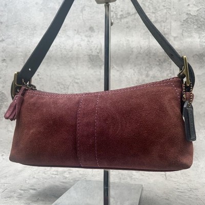 Old COACH 7470 Hamptons Demi Baguette Shoulder Bag Vintage Women's