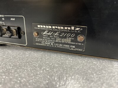 Marantz Model 2100 Stereophonic Tuner | eBay