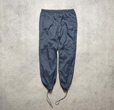 Vintage Nike Drill Track Pants Nylon Hype Y2K style Swoosh | eBay