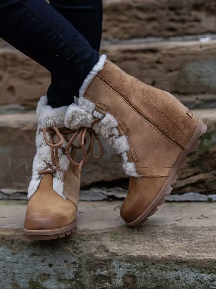 Joan Of Arctic Wedge Shearling SOREL Boots Women's 11 Leather