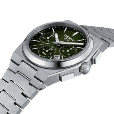 New Tissot PRX Automatic Chronograph Green Dial Men's Watch