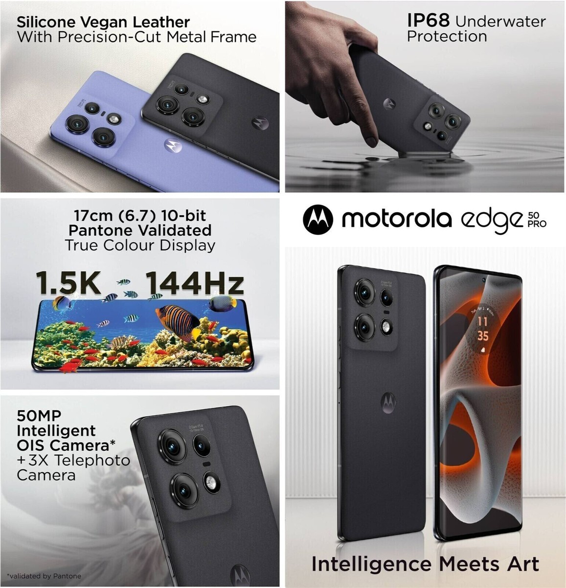 MOTOROLA Edge 50 Pro 5G Black 256GB 8GB RAM 6.7