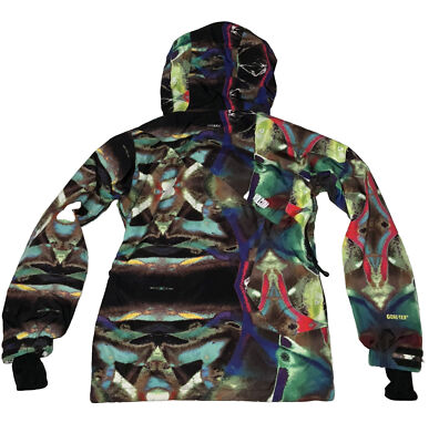 Volcom Omega Goretex Recco Multicolor Shell Jacket Size Small