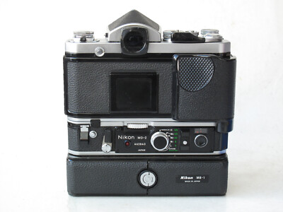 Nikon F2 with DE-1 eye level finder, MB-1, MD-2 motor drive, US
