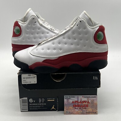 Size 6 (GS) - Jordan 13 Retro 2017 Mid Chicago White Leather Suede